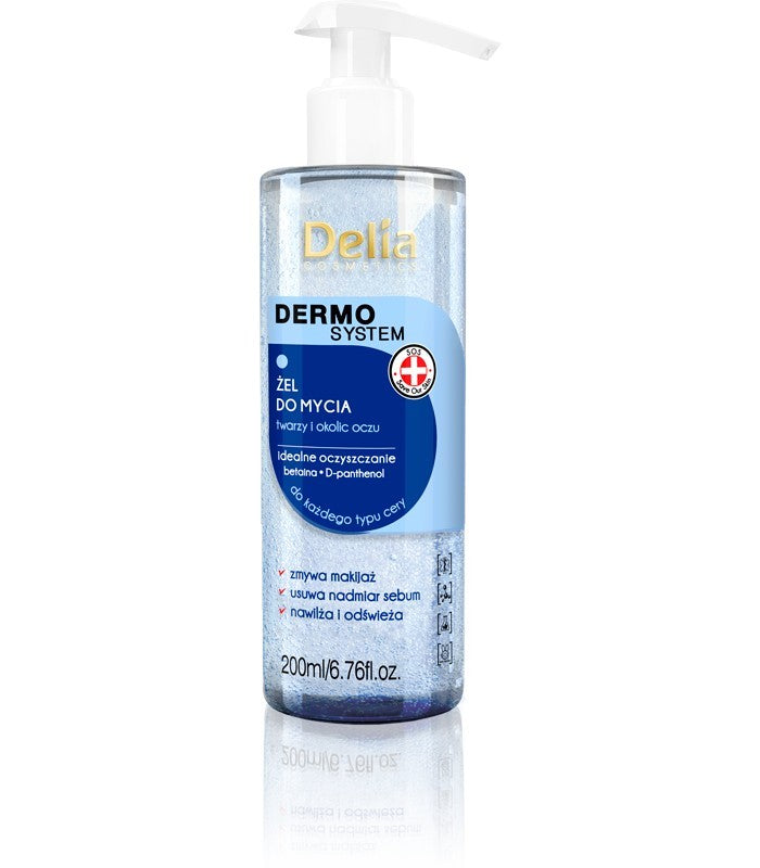 Delia Cosmetics Dermo System Refreshing Gel for Face Cleansing 200ml | Vaistine1.lt | WestPharmacy.eu