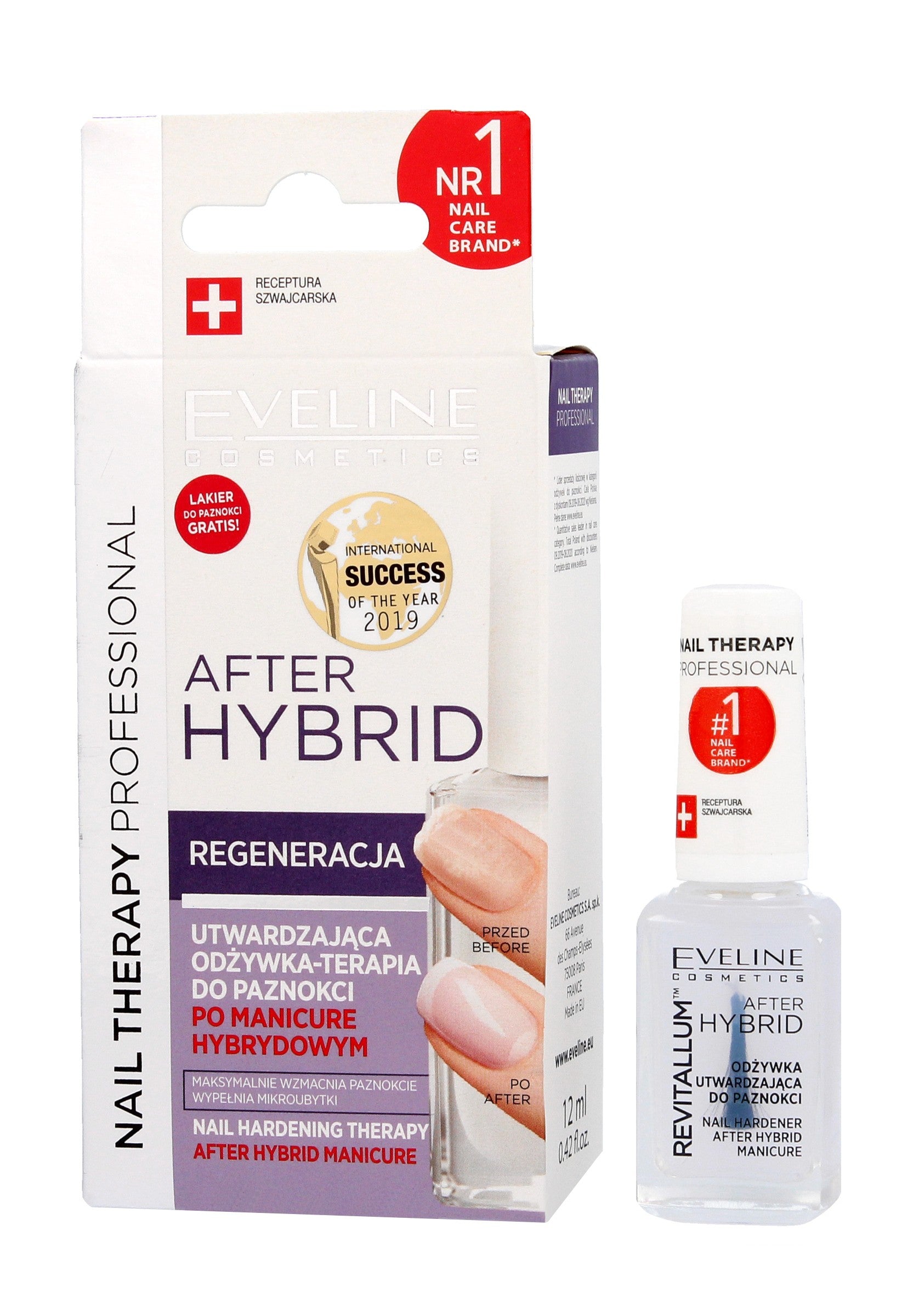 Eveline Nail Therapy Strengthening Nail Conditioner After Hybrid Revitalum 12ml | Vaistine1.lt | WestPharmacy.eu