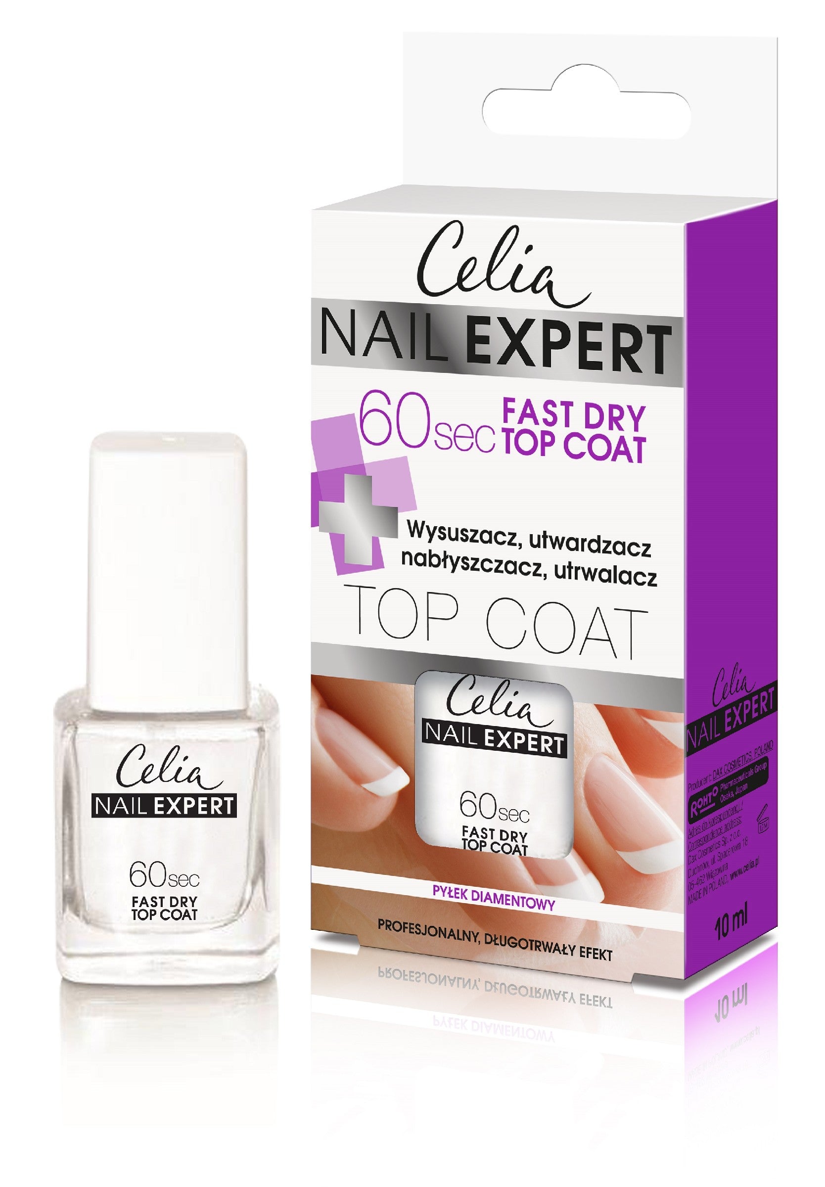 Celia Nail Expert Top Coat 60s Fast Dry 10ml | Vaistine1.lt | WestPharmacy.eu