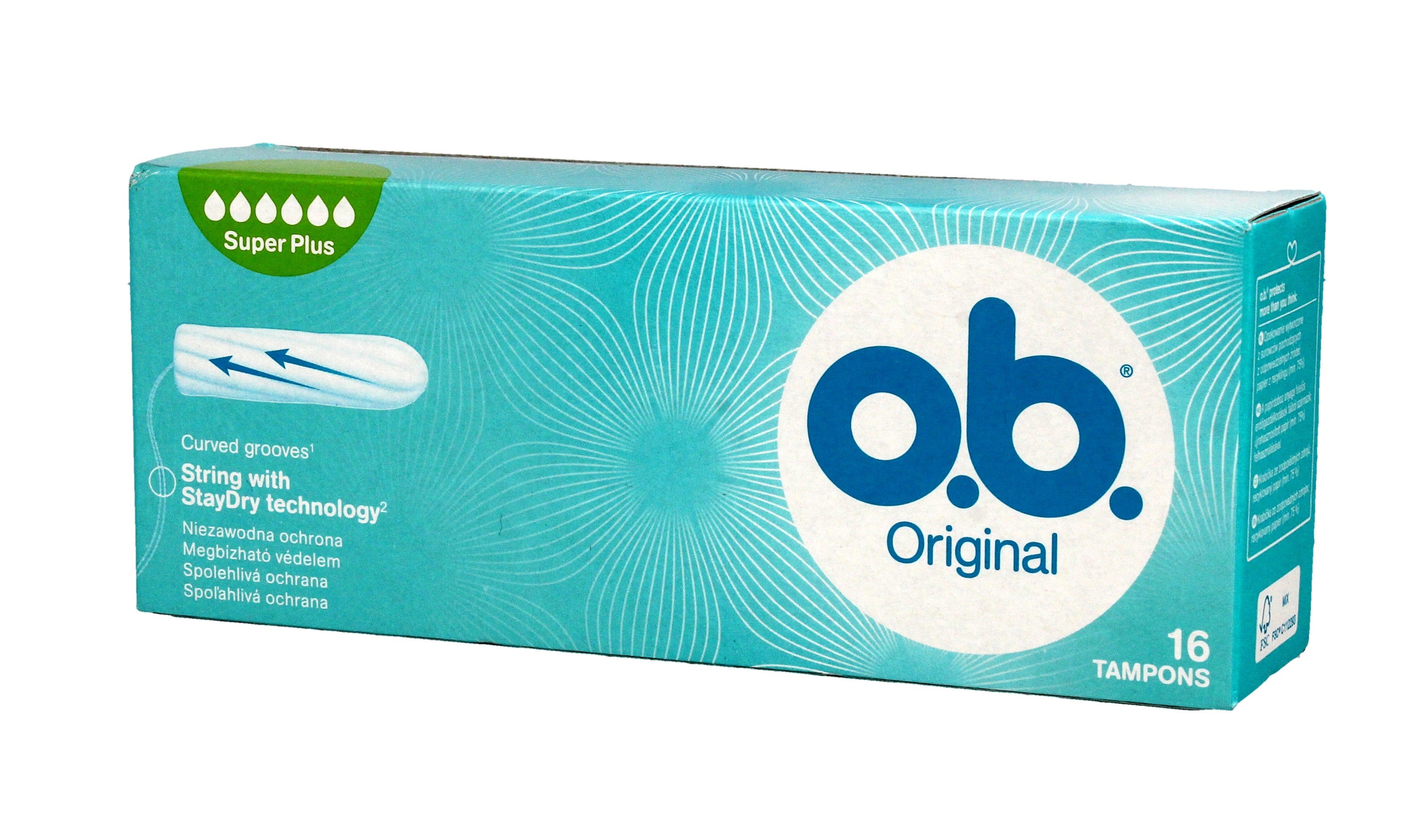 O.B. Original Super Plus Tampons 1op.-16 pcs | Vaistine1.lt | WestPharmacy.eu