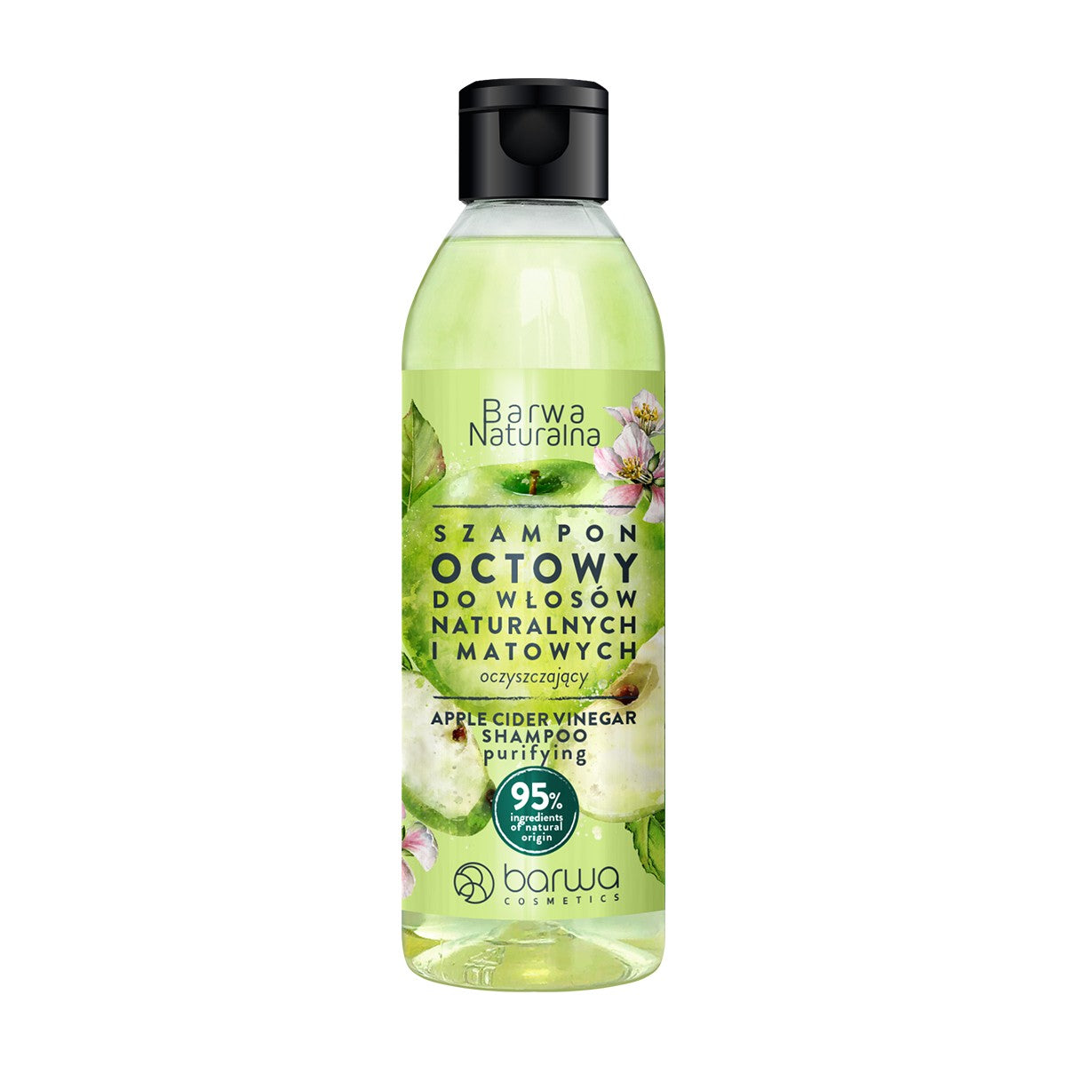 BARWA Natural Apple Cider Vinegar Cleansing Shampoo - Natural and Dull Hair 300ml | Vaistine1.lt | WestPharmacy.eu