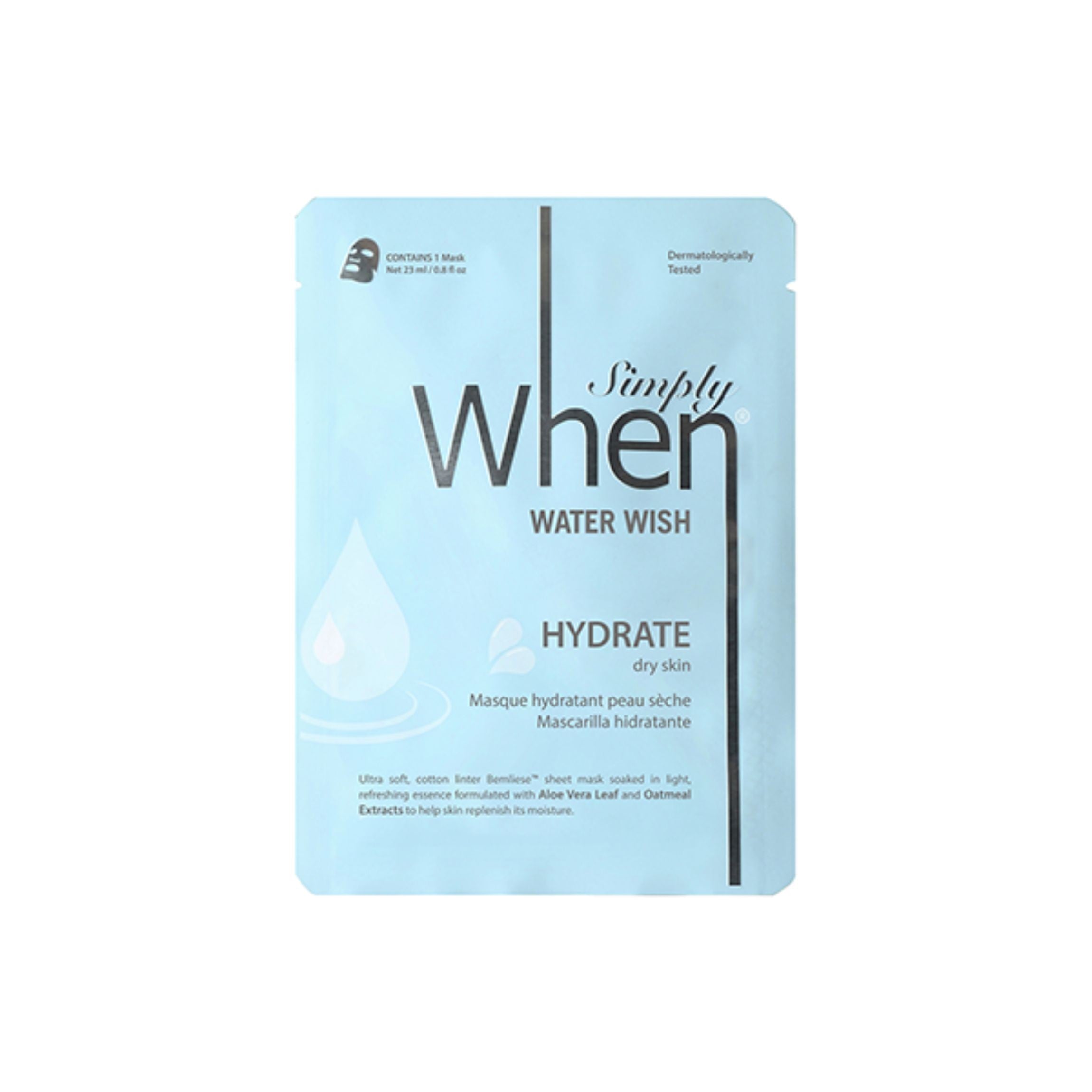 When Simply Water Wish face sheet mask 1 pc | Vaistine1.lt | WestPharmacy.eu