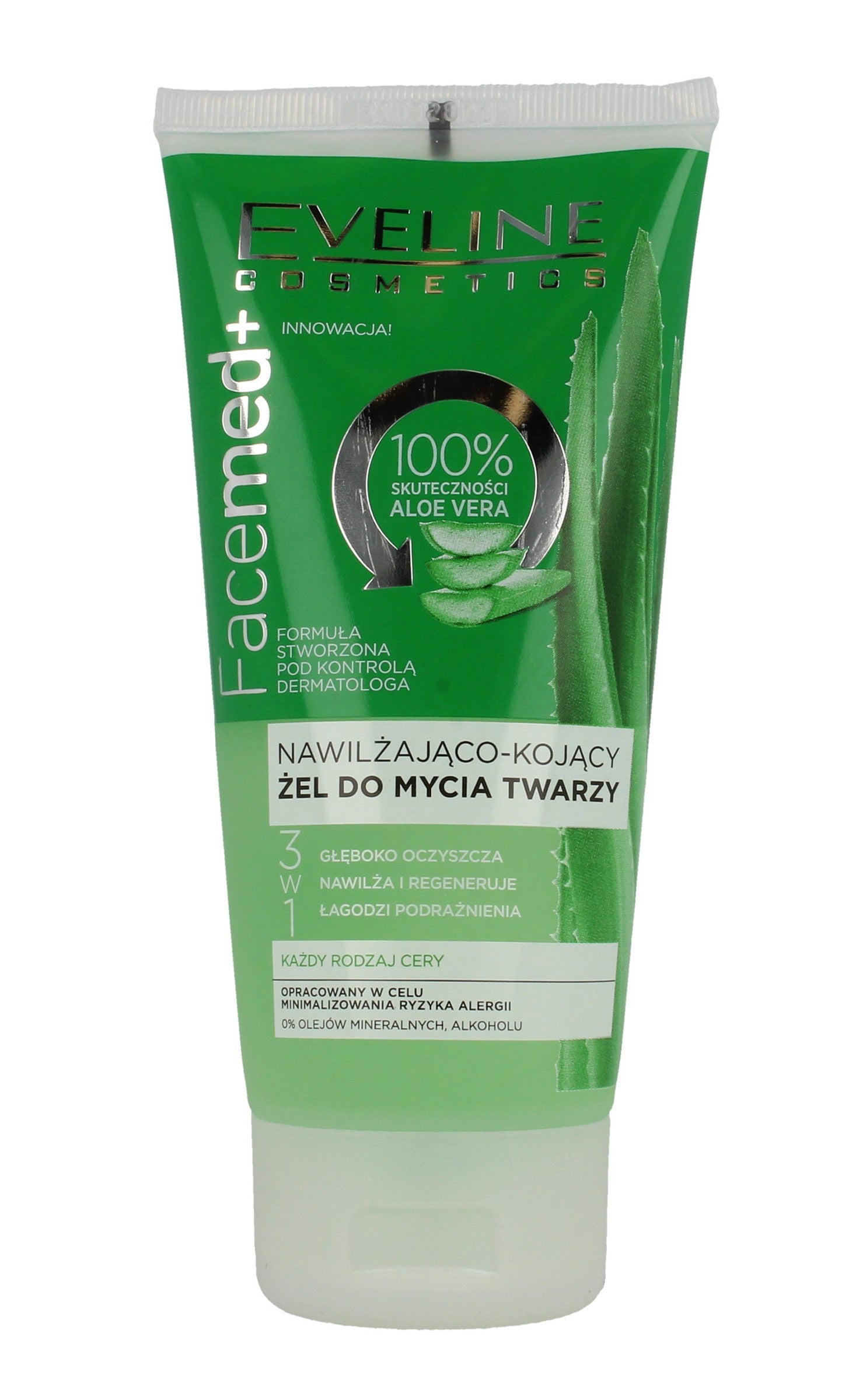 Eveline Facemed+ Moisturizing-Soothing Face Wash Gel 3in1 150ml | Vaistine1.lt | WestPharmacy.eu