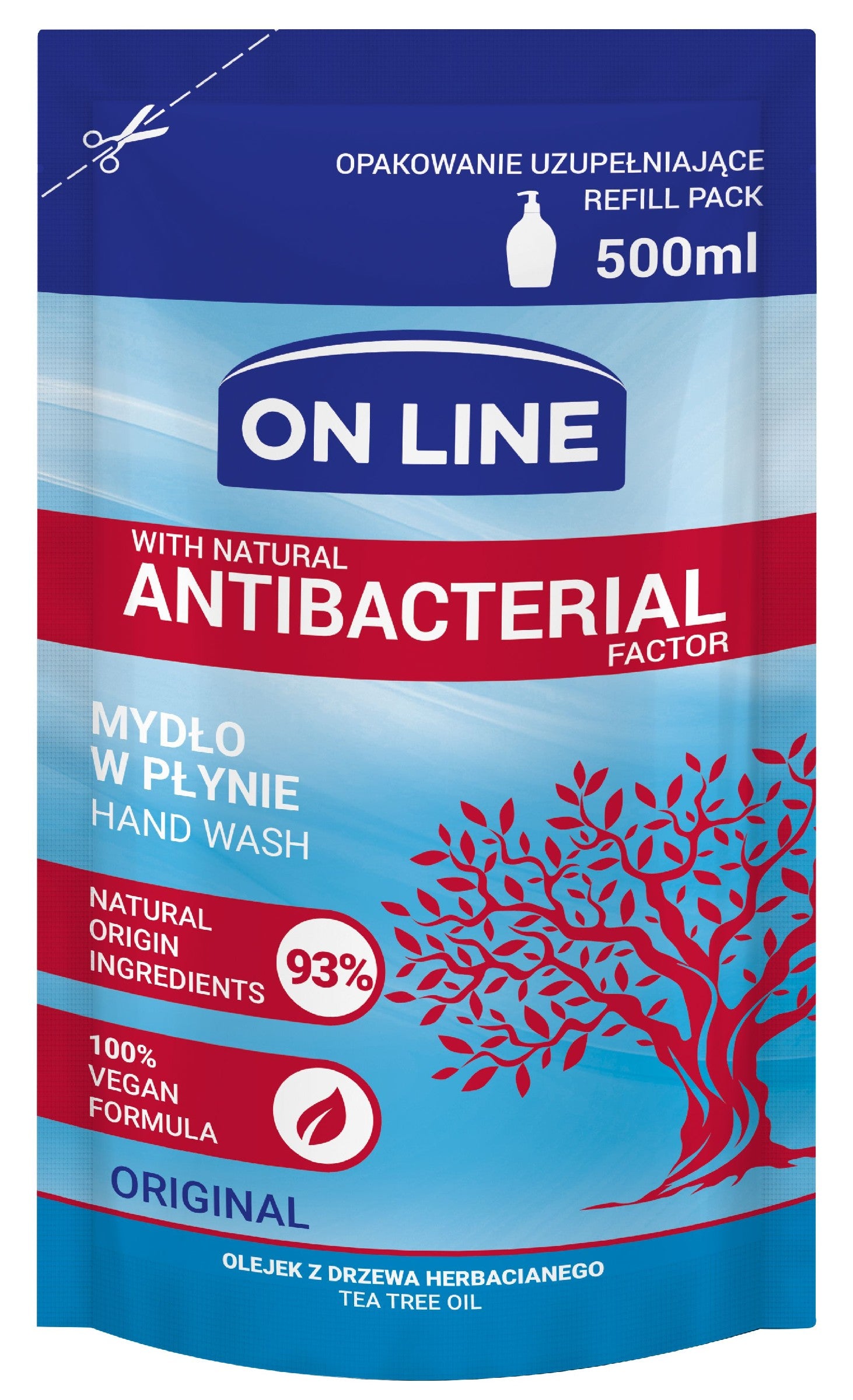 On Line Antibacterial Original liquid soap - refill 500ml | Vaistine1.lt | WestPharmacy.eu