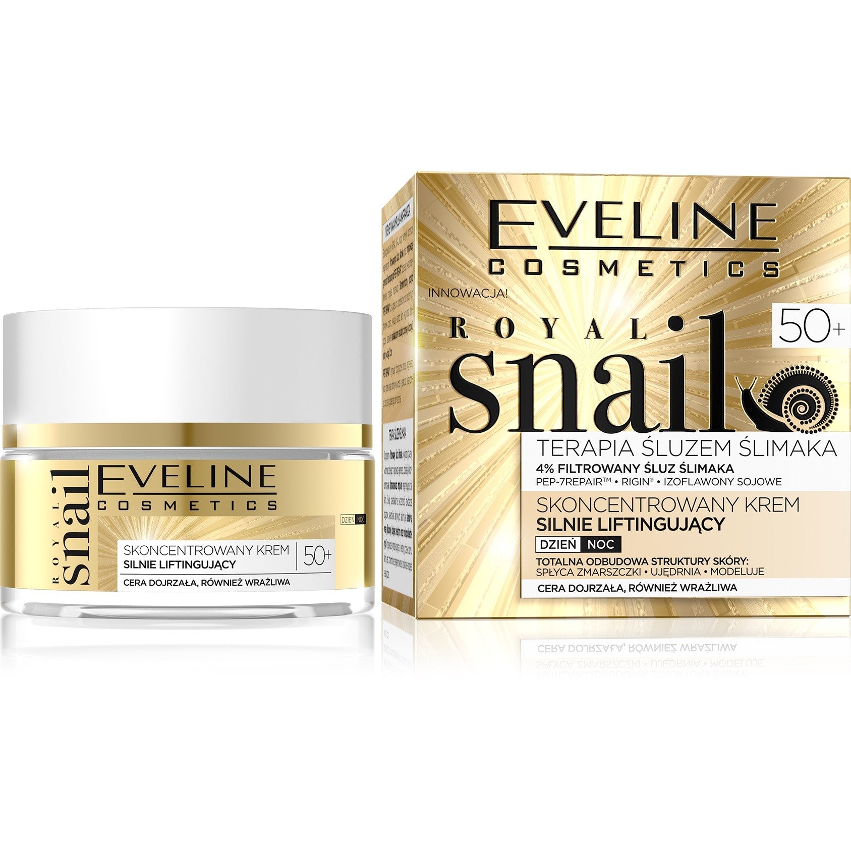 Eveline Royal Snail 50+ Concentrated Strong Lifting Cream for Day and Night 50ml | Vaistine1.lt | WestPharmacy.eu