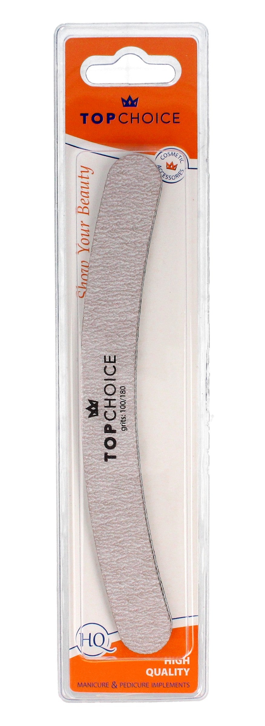 Top Choice 2-function nail file 100/180 banana 18cm 1pc | Vaistine1.lt | WestPharmacy.eu