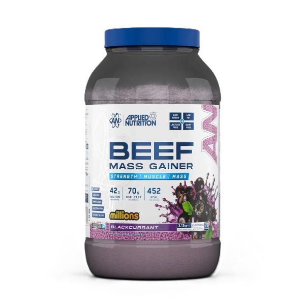 Beef Mass Gainer, Millions Blackcurrant - 3130g
