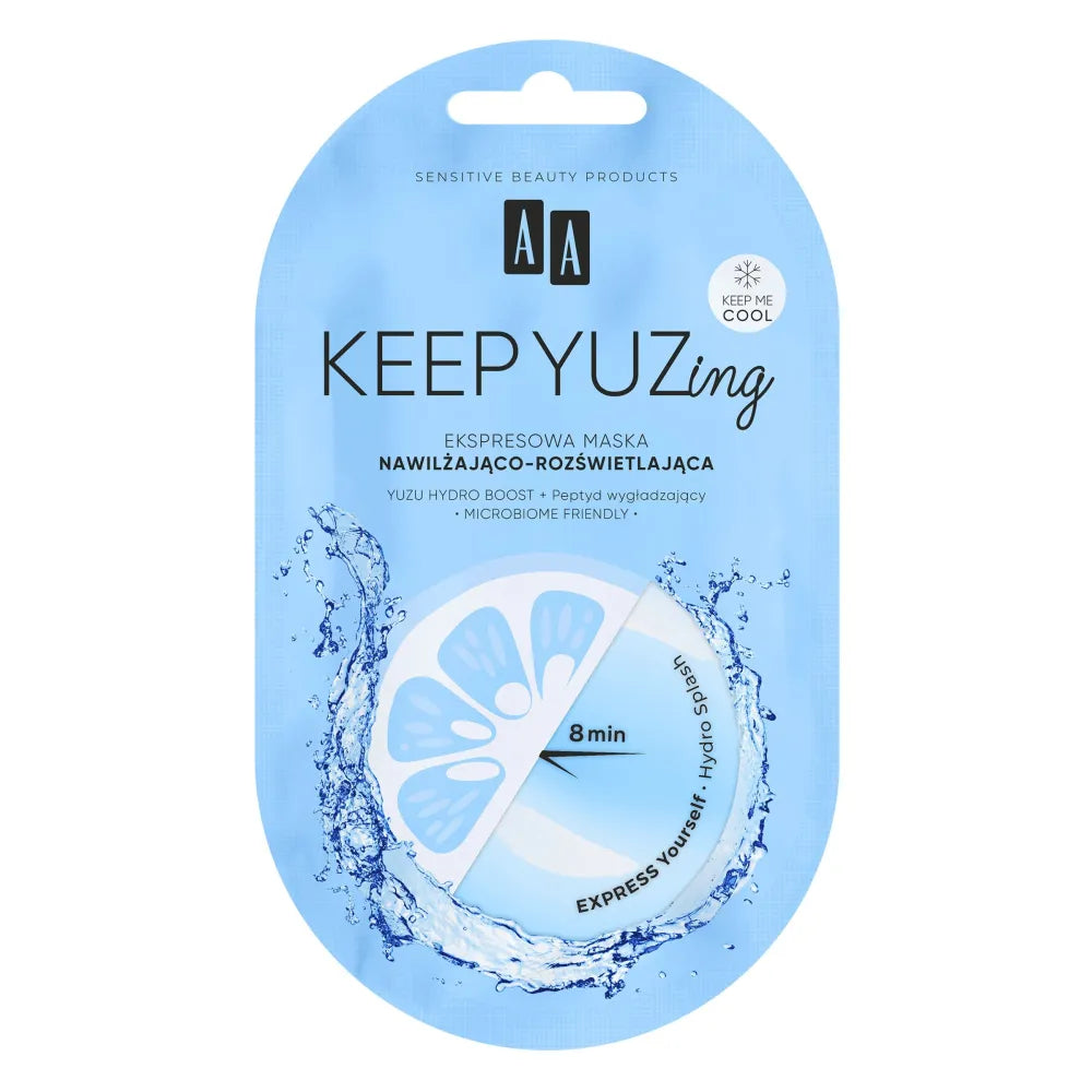 AA Keep Yuzing Express drėkinamasis - apšviečiantis kaukė 7 ml - Kosmetika
