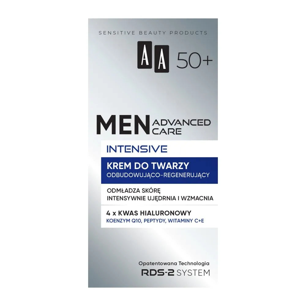 AA Men Advanced Care Intensive Restorative and Regenerative Face Cream for 50+ 50 ml - Kosmetika