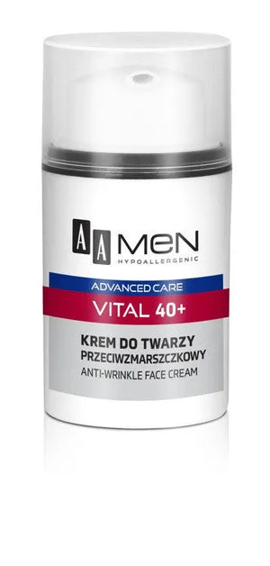 AA Men Adventure Care Face Cream Vital 40+ Anti-Wrinkle 50ml - Kosmetika