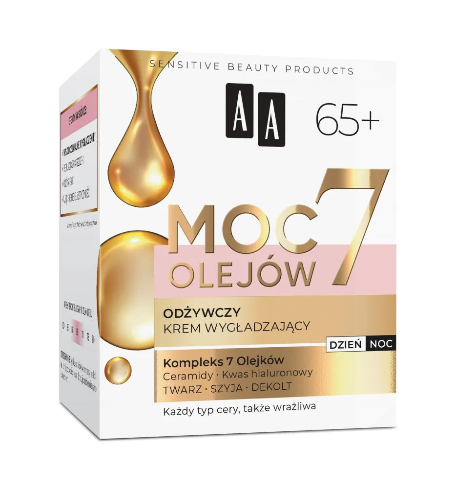 AA Power of 7 Oils 65+ Smoothing Cream Nourishing 50 ml - Kosmetika