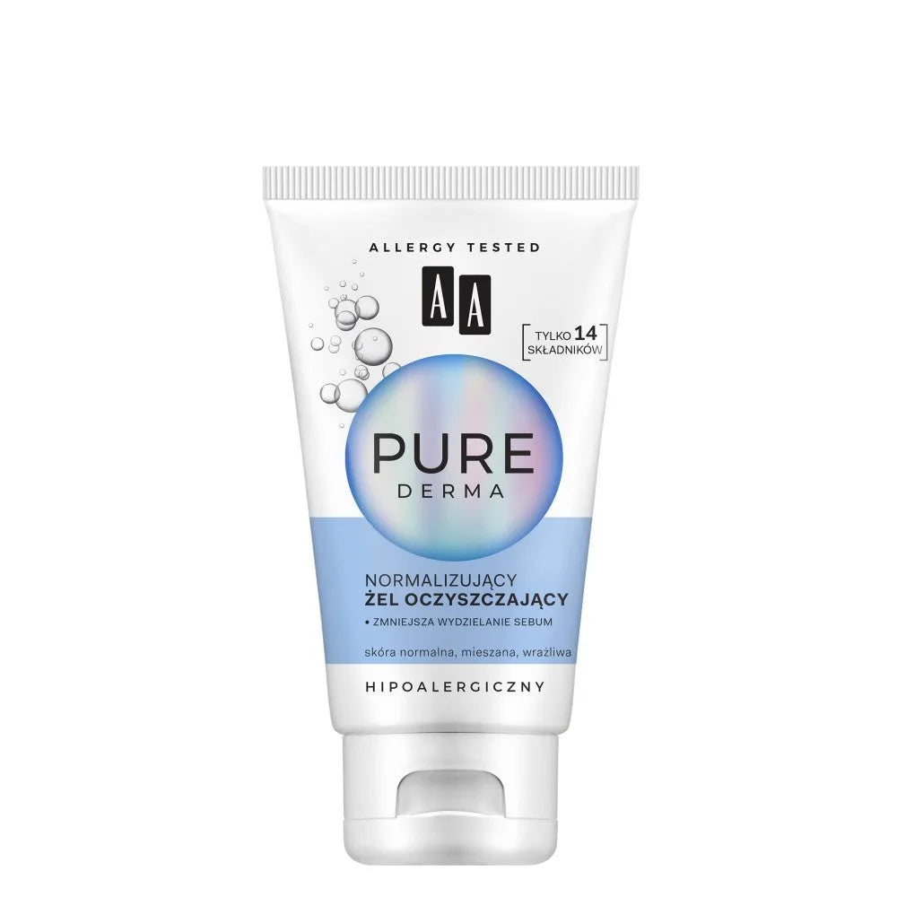 AA Pure Derma Normalizing Cleansing Gel - normaliai mišriai jautriai odai 150ml - Kosmetika