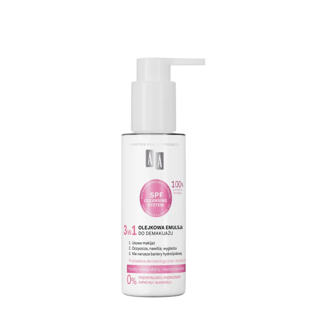 AA Pure Derma Oil makiažo valymo emulsija 3in1 150 ml - Kosmetika