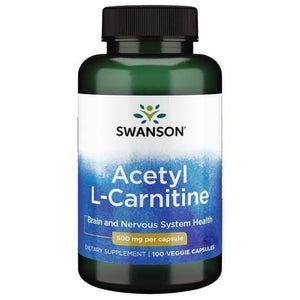 Acetil L-Carnitine - 500 mg - N100 - L-Karnitinas - Swanson - Papildai