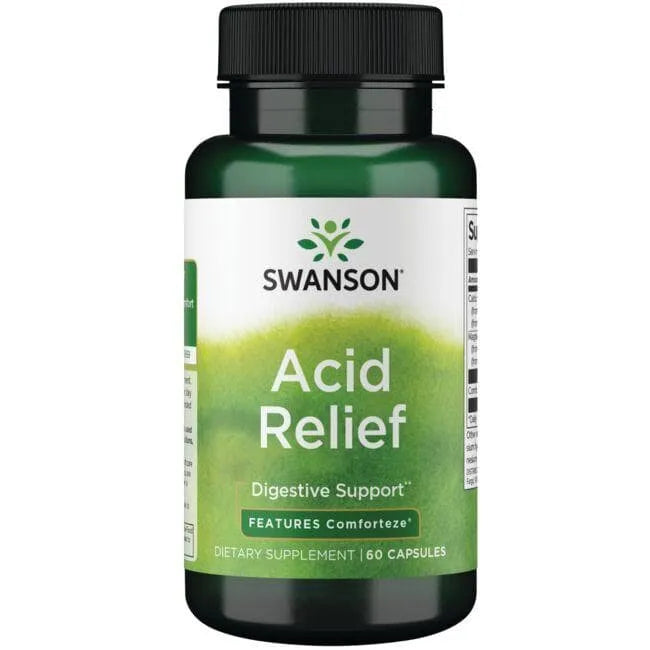 Acid Relief - N60 - Rūgštingumui mažinti - Swanson - Papildai