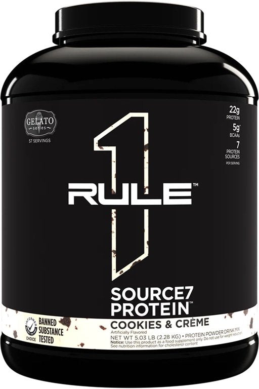 Source7 Protein, Cookies & Creme Gelato - 2280g - Rule One