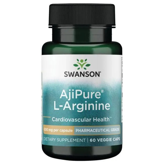 AjiPure L-Arginine - 500 mg - N60 - L-Argininas - Swanson - Papildai
