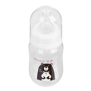AKUKU kūdikių maitinimo buteliukas - Juodasis lokys 125ml - Kosmetika
