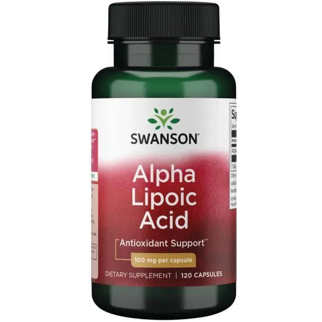 Alpha Lipoic Acid - 100 mg - N120 - Alfa lipoinė rūgštis - Swanson - Papildai