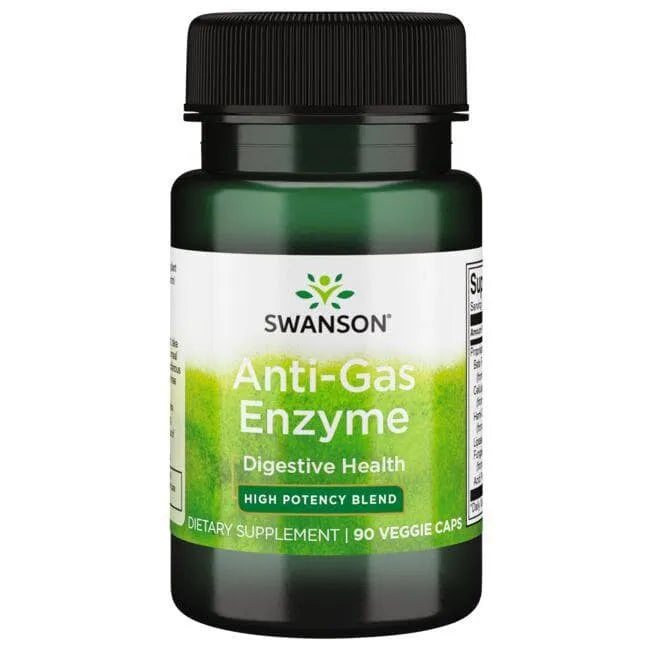 Anti-Gas Enzyme - N90 - Anti pūtimo fermentas - Swanson - Papildai