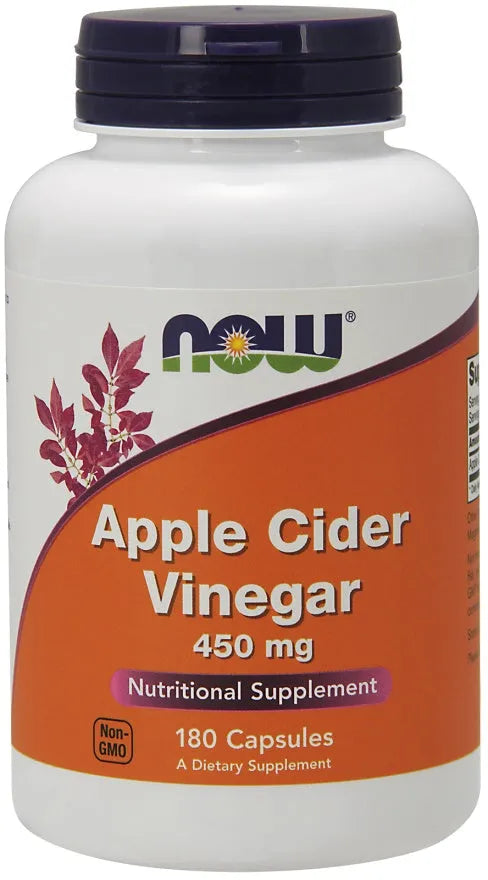 Apple Cider Vinegar 450mg - 180 vcaps - NOW Foods - Papildai