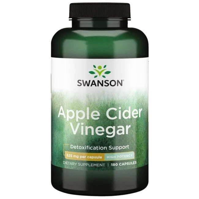 Apple Cider Vinegar - 625 mg - N180 - Obuolių sidro actas - Swanson - Papildai
