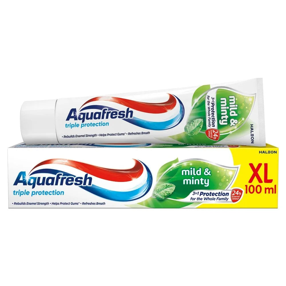 AQUAFRESH Mild & Minty Dantų pasta 100 ml - Kosmetika