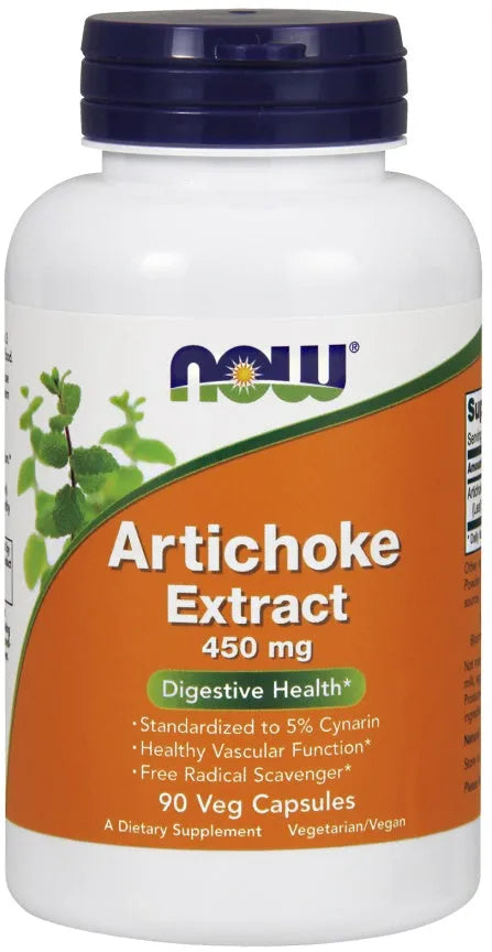 Artichoke Extract 450mg - 90 vcaps - NOW Foods - Papildai