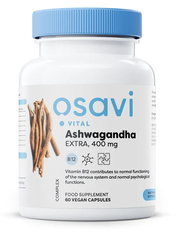 Ashwagandha Extra 400mg - 60 vegan caps - Osavi - Papildai