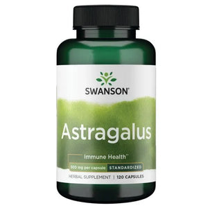 Astragalus - 500 mg - N120 - Kulkšnės šaknies ekstraktas - Swanson - Papildai