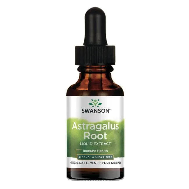 Astragalus Root - 29.6 ml - Kulkšnės šaknų skystas ekstraktas - Swanson - Papildai