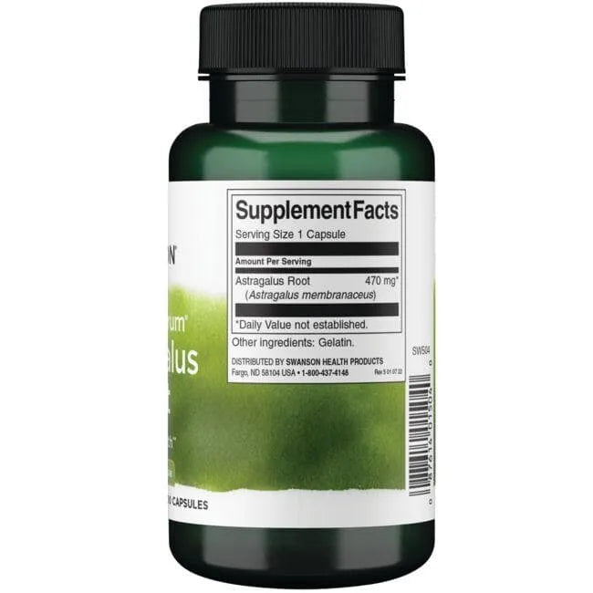 Astragalus Root - 470 mg - N100 - Kulkšnės šaknis - Swanson - Papildai