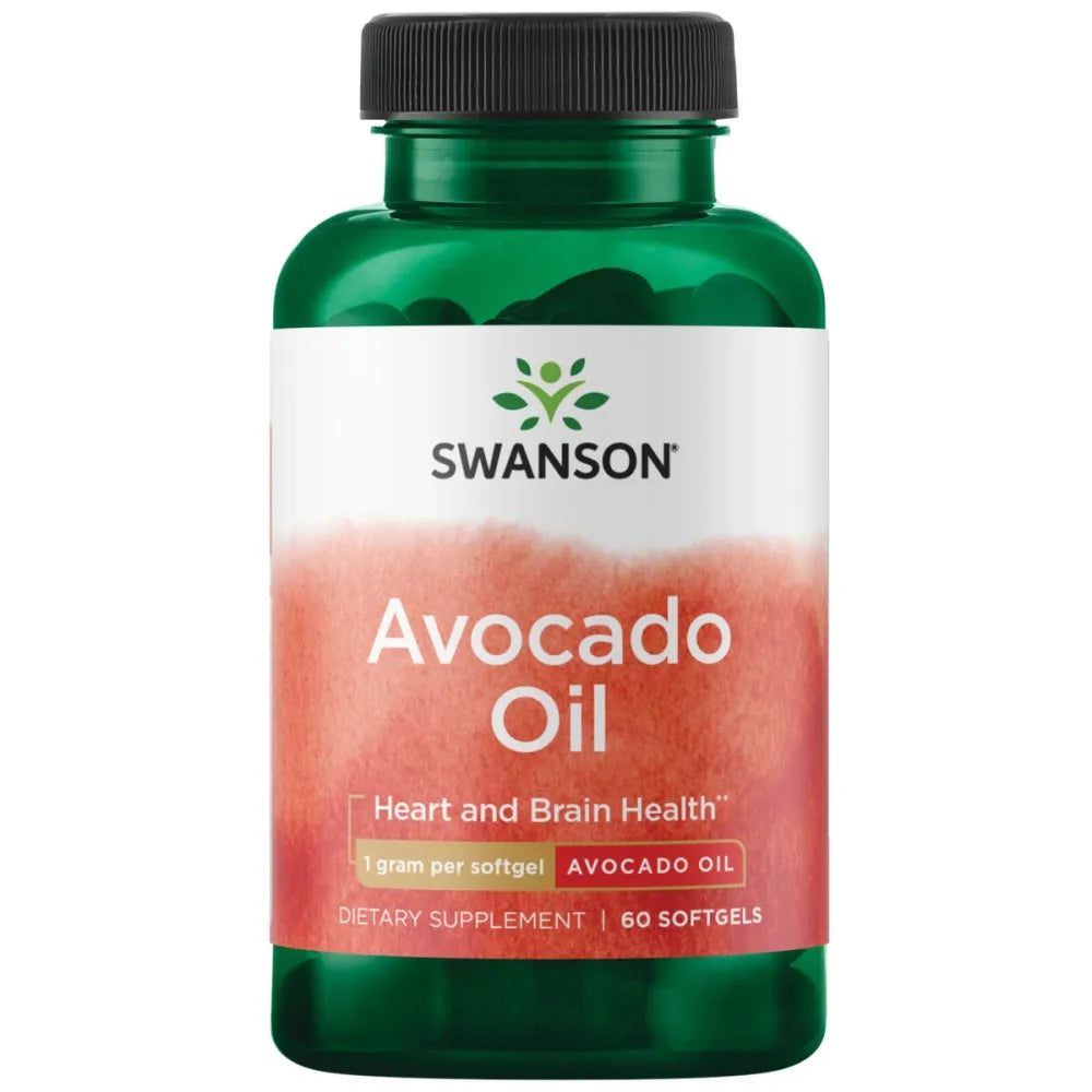 AVOCADO OIL 60 SGELS - Swanson - Papildai