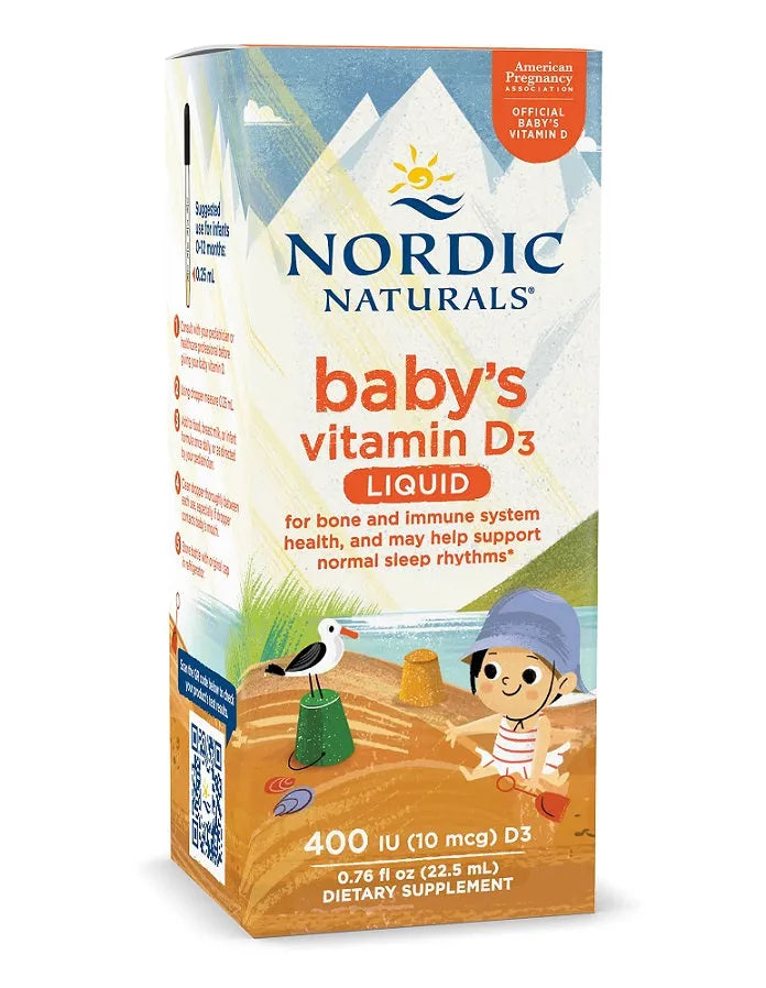 Baby’s Vitamin D3 400 IU - 22.5 ml - Nordic Naturals - Papildai