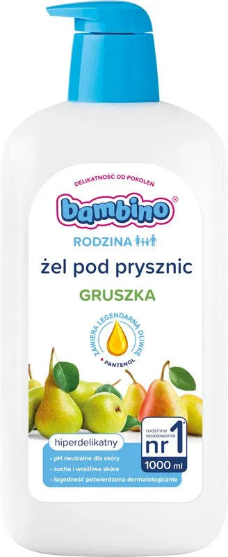 BAMBINO Family Hyperdelicate pear-scented shower gel 1000 ml - Vaikui ir mamai