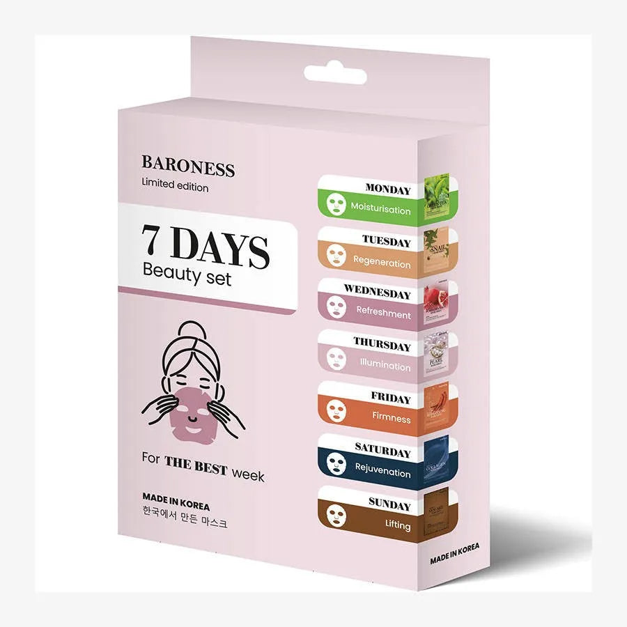 BARONESS 7 Days Beauty Set Veido kaukių rinkinys - Kosmetika