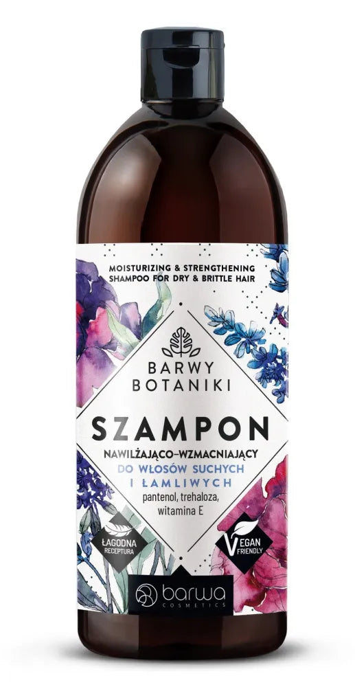 BARWA Botanical Colors drėkinamasis - stiprinantis šampūnas sausiems ir trapiems plaukams 480ml - Kosmetika