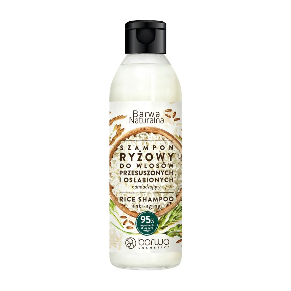 BARWA Natural Rice atgaivinantis šampūnas - sausiems ir silpniems plaukams 300ml - Kosmetika