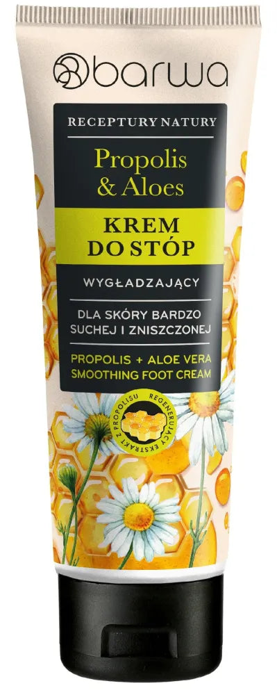 BARWA Nature’s Recipes Smoothing Foot Cream - Propolis & Aloe Vera 100 ml - Kosmetika
