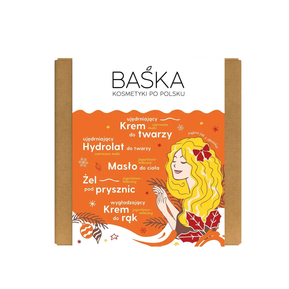 BAŚKA Dovanų rinkinys kūnui ir plaukams - Poppy Pienas - Kosmetika