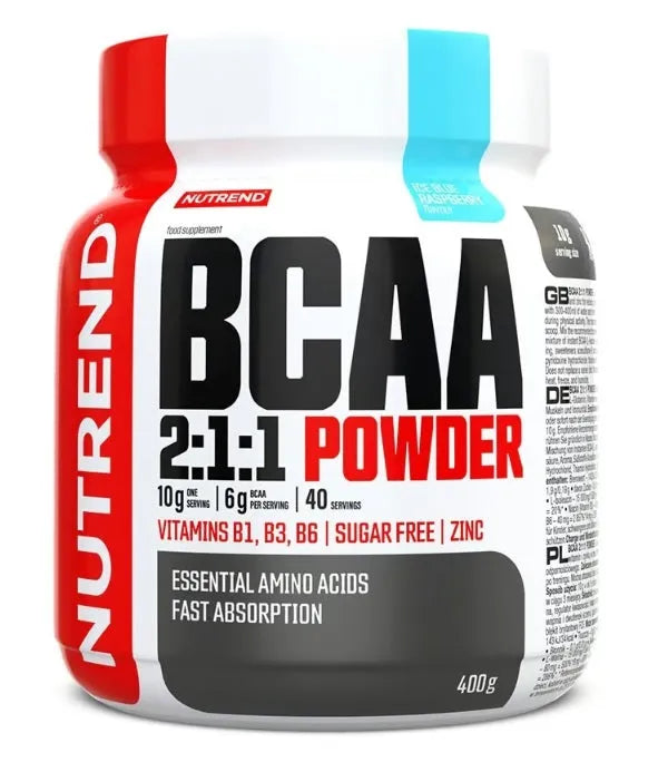 BCAA 2:1:1 Powder Icy Blue Raspberry - 400g - Nutrend - Sporto papildai