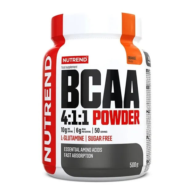 BCAA 4:1:1 Powder Orange - 500g - Nutrend - Sporto papildai