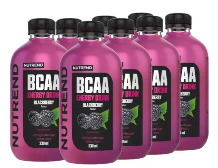 BCAA Energy Drink Blackberry - 8 x 330 ml - Nutrend - Sporto papildai