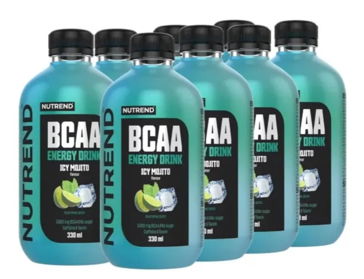 BCAA Energy Drink Icy Mojito - 8 x 330 ml - Nutrend - Sporto papildai