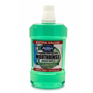 Beauty Formulas Active Oral Care Fluoride Mouthwash Green Mint - be alkoholio 750ml - Kosmetika