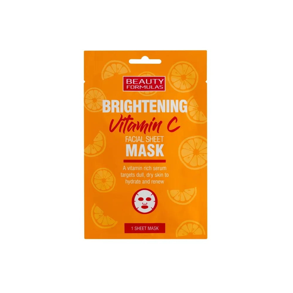 Beauty Formulas Brightening Vitamin C Brightinanti kaukė su Vitaminu 1 vnt - Kosmetika