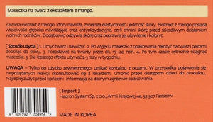 Beauty Kei veido kaukė su MANGO ekstraktu 1 vnt - Kosmetika