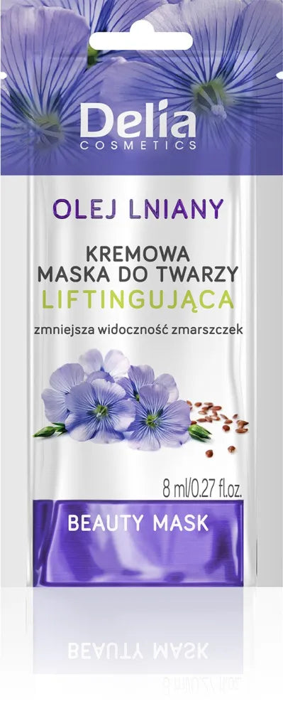BEAUTY MASK - Veido kaukė - LINSEED OIL - KREMAS pakeliui. euro paketas 8ml k72 - Kosmetika