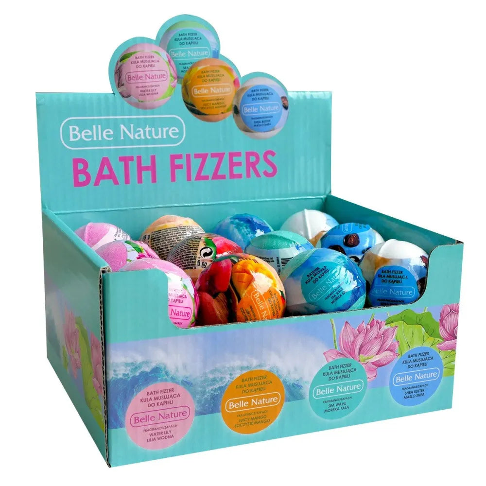 BELLE NATURE Bath bombs - set - 12 pieces - Kosmetika