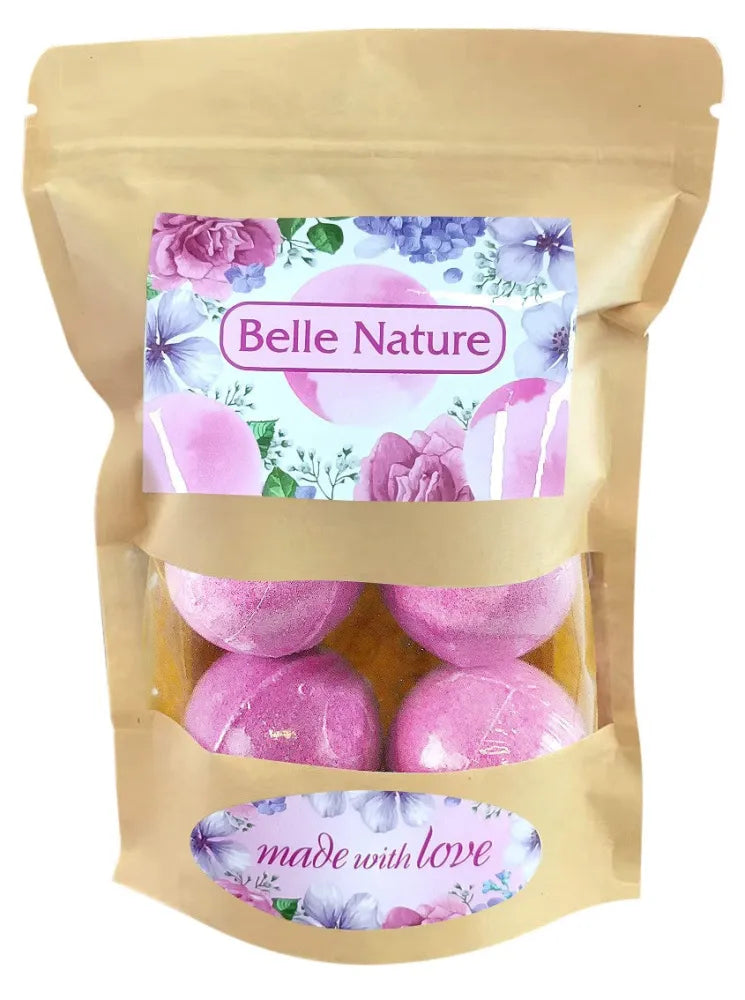 BELLE NATURE Sparkling Bath Balls - Forest Berries 1op.-(6x50g) - Kosmetika